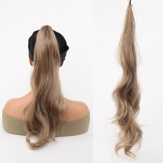 Curly Wavy Ponytail Extensions Synthetic Hair Natural Looking