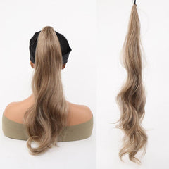 Curly Wavy Ponytail Extensions Synthetic Hair Natural Looking