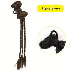 Y2K Ponytail Extension 8cm with Bow - Boxing Braid Extensions