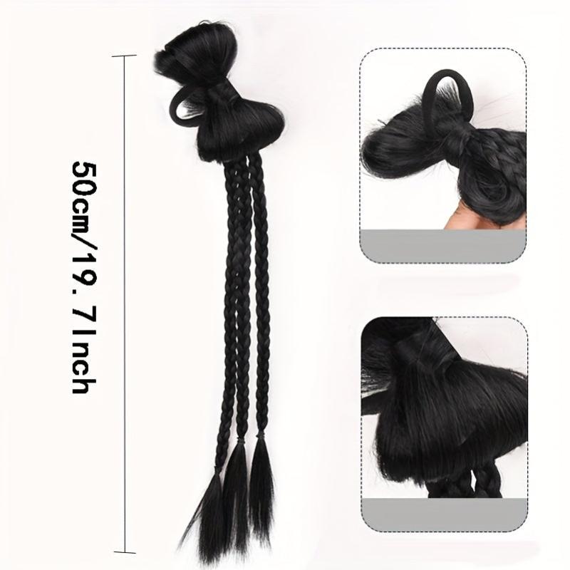 Y2K Ponytail Extension 8cm with Bow - Boxing Braid Extensions