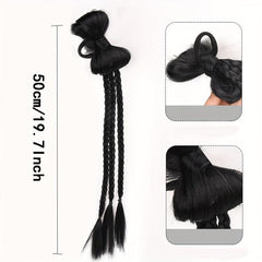 Y2K Ponytail Extension 8cm with Bow - Boxing Braid Extensions