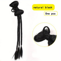 Y2K Ponytail Extension 8cm with Bow - Boxing Braid Extensions