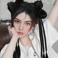 Y2K Ponytail Extension 8cm with Bow - Boxing Braid Extensions