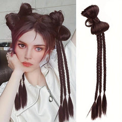 Y2K Ponytail Extension 8cm with Bow - Boxing Braid Extensions