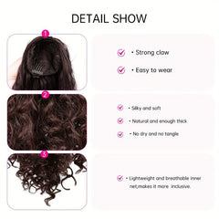 Long Afro Curly Drawstring Ponytail Extensions