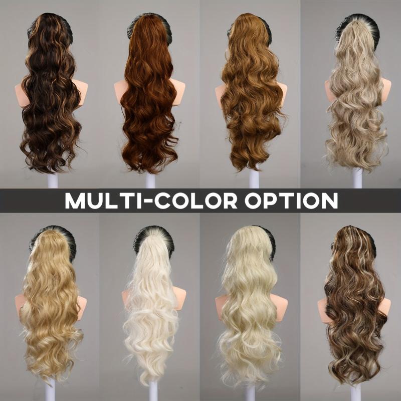 60 96 Cm Body Wave Ponytail Hair Extension Synthetic Heat Resistant Drawstr