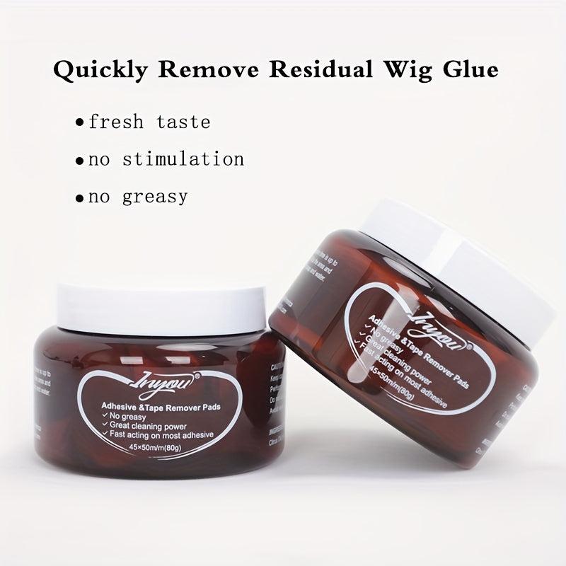 Adhesive & Glue Remover Pads for Wig - Pack of 50 Sheets