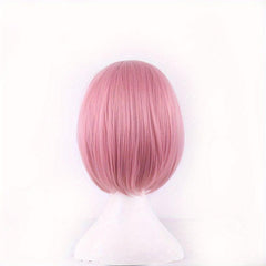 Short Straight Synthetic Wig With Bangs Halloween Cosplay Party