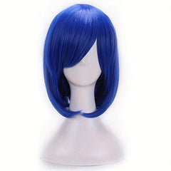 Short Straight Synthetic Wig With Bangs Halloween Cosplay Party