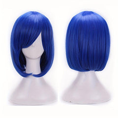 Short Straight Synthetic Wig With Bangs Halloween Cosplay Party