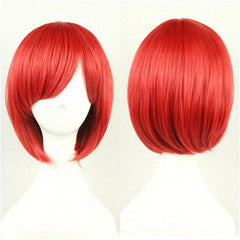 Short Straight Synthetic Wig With Bangs Halloween Cosplay Party