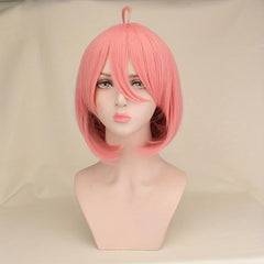 Short Straight Bob Cut Synthetic Wig with Hairbangs for Girl Women