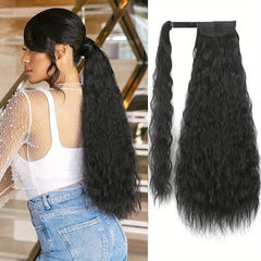 Long Corn Wave Ponytail Extension for Women