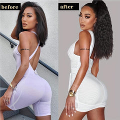 Long Corn Wave Ponytail Extension for Women