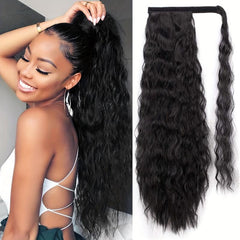 Long Corn Wave Ponytail Extension for Women