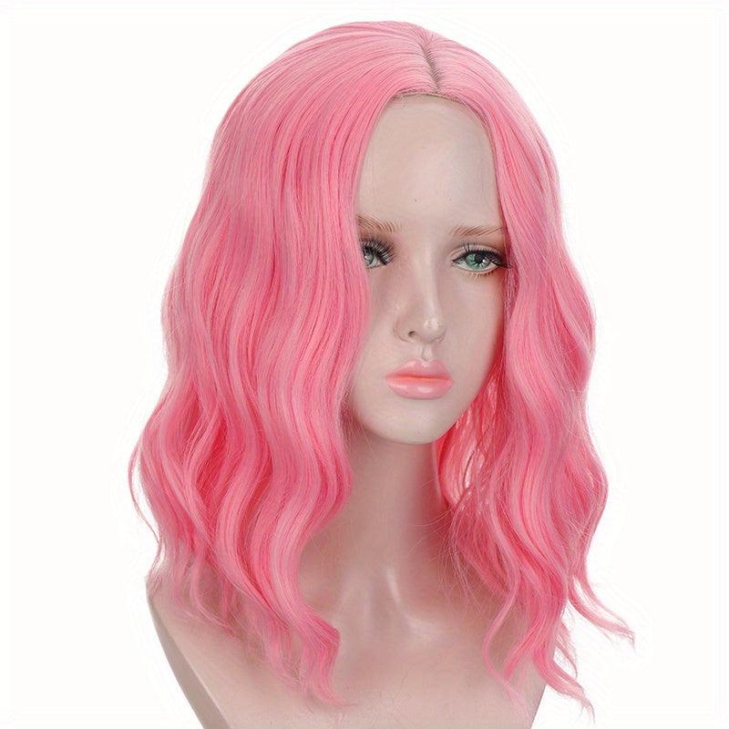 Medium Long Curly Synthetic Wig for Halloween Cosplay Party