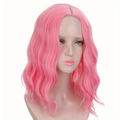 Medium Long Curly Synthetic Wig for Halloween Cosplay Party