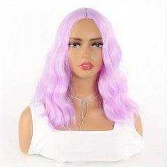 Medium Long Curly Synthetic Wig for Halloween Cosplay Party