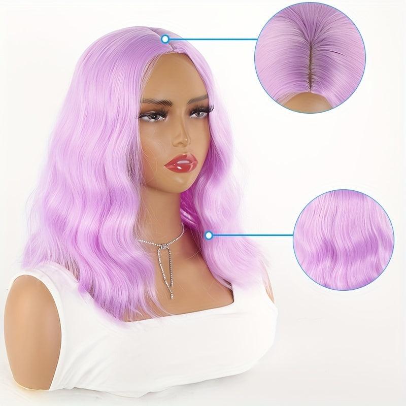 Medium Long Curly Synthetic Wig for Halloween Cosplay Party
