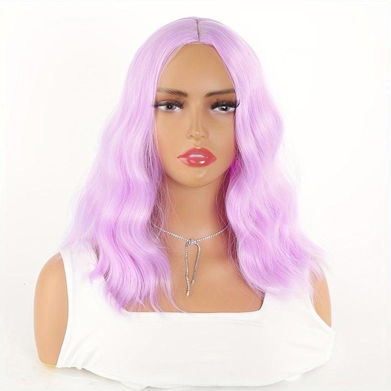 Medium Long Curly Synthetic Wig for Halloween Cosplay Party