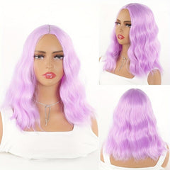 Medium Long Curly Synthetic Wig for Halloween Cosplay Party