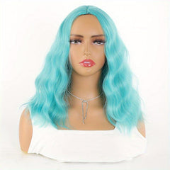 Medium Long Curly Synthetic Wig for Halloween Cosplay Party