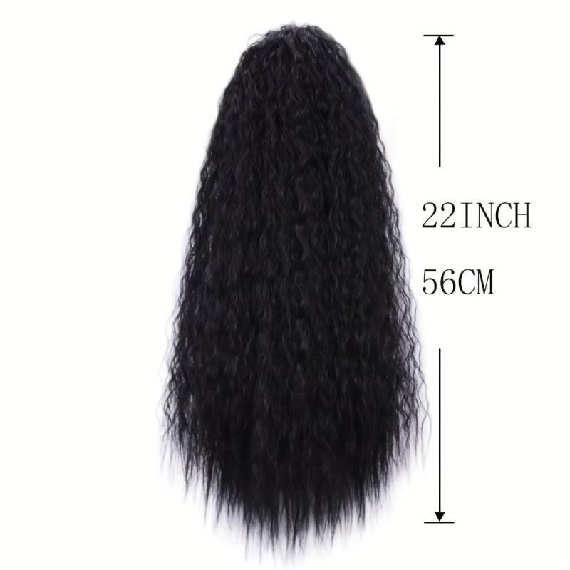 Long Curly Drawstring Ponytail Extension Synthetic Hair Pieces For Women