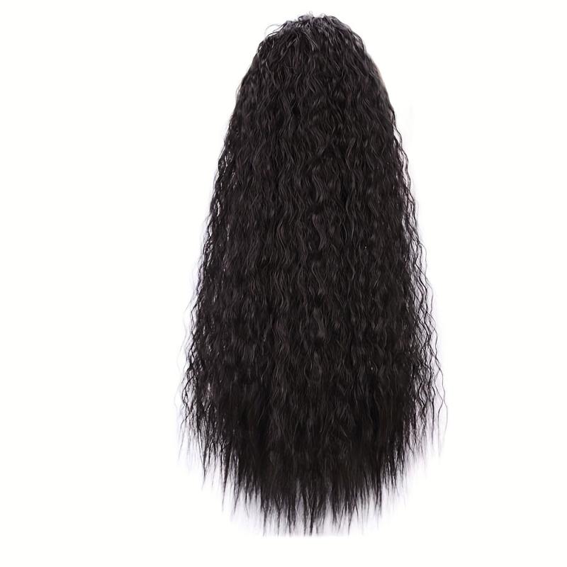 Long Curly Drawstring Ponytail Extension Synthetic Hair Pieces For Women