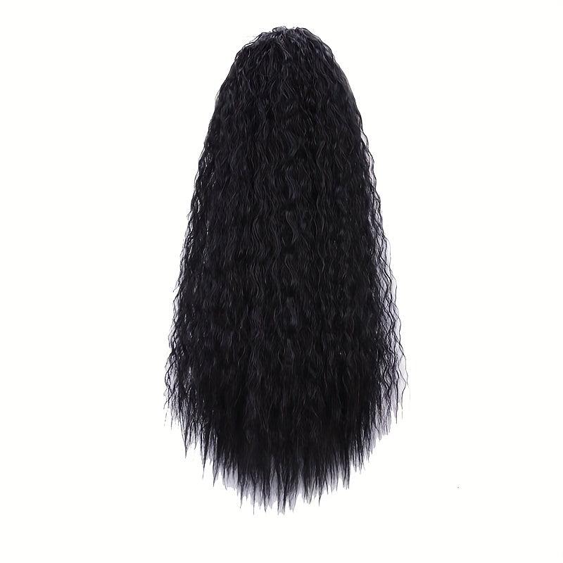 Long Curly Drawstring Ponytail Extension Synthetic Hair Pieces For Women