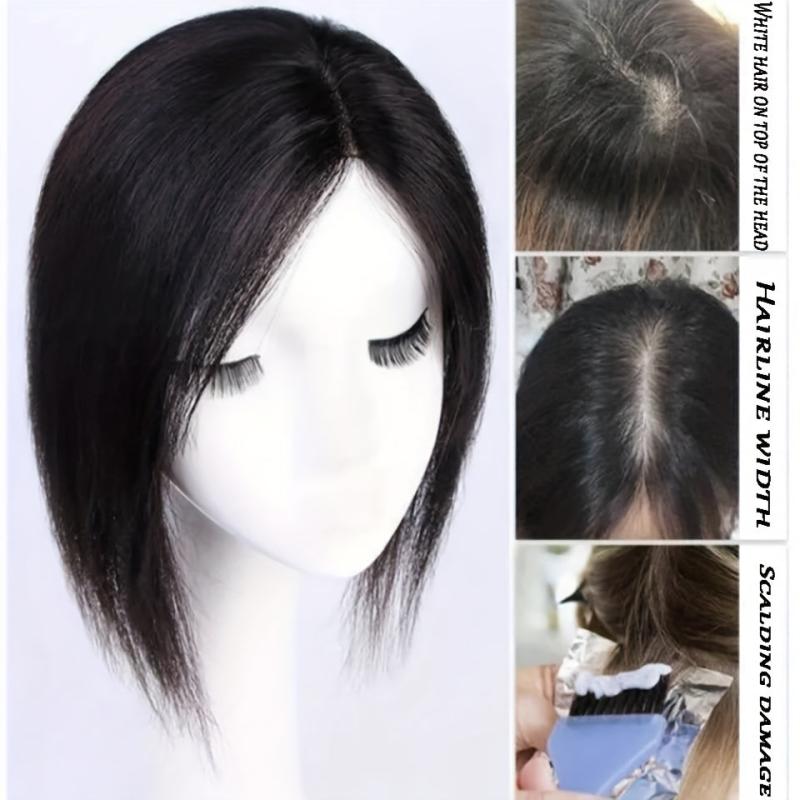 Synthetic Clip In Hair Extensions with Hair Bangs for Daily Use