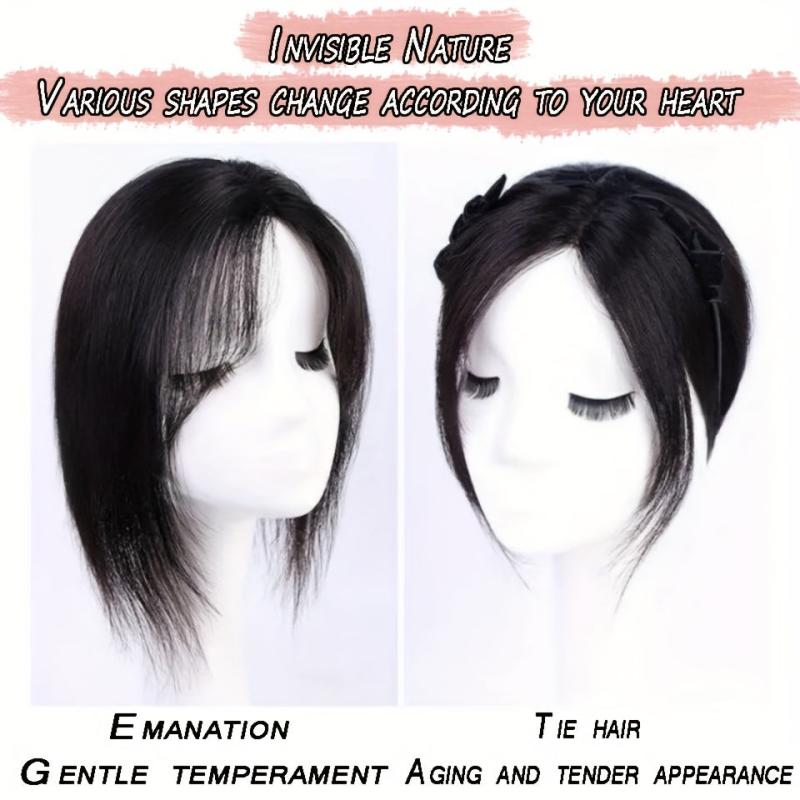 Synthetic Clip In Hair Extensions with Hair Bangs for Daily Use