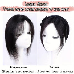 Synthetic Clip In Hair Extensions with Hair Bangs for Daily Use