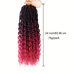 Curly Ends Synthetic Goddess Faux Locs Crochet Braids for Women