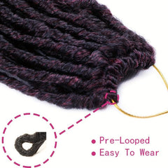 Curly Ends Synthetic Goddess Faux Locs Crochet Braids for Women
