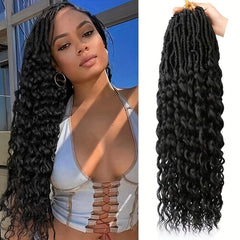 Curly Ends Synthetic Goddess Faux Locs Crochet Braids for Women