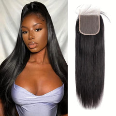 Brazilian Virgin Human Hair Lace Front Closure 4x4 Natural 25-56 cm