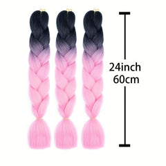 3pcs Ombre Braiding Hair 60 96 Cm Braid Hair Extensions Pre Stretched