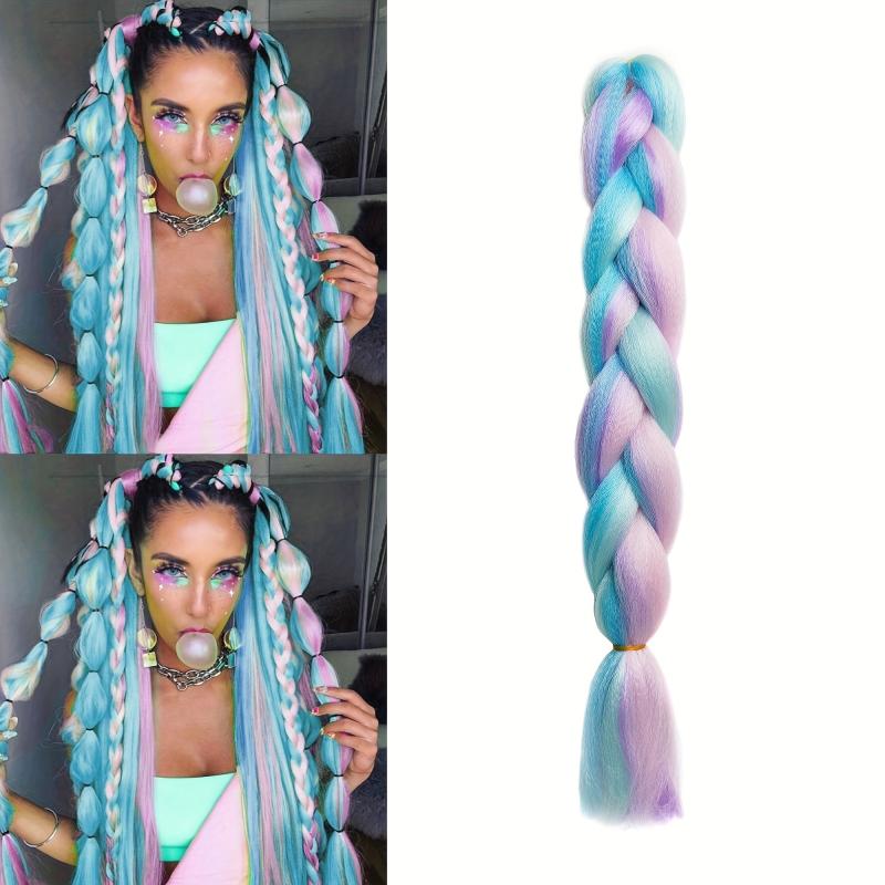 3pcs Ombre Braiding Hair 60 96 Cm Braid Hair Extensions Pre Stretched