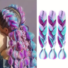 3pcs Ombre Braiding Hair 60 96 Cm Braid Hair Extensions Pre Stretched