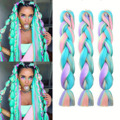 3pcs Ombre Braiding Hair 60 96 Cm Braid Hair Extensions Pre Stretched