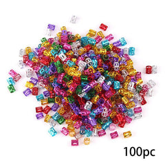 Colorful Adjustable Dreadlock Beads for Hair Braiding