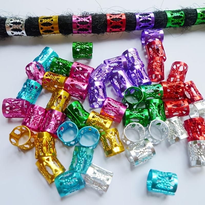 Colorful Adjustable Dreadlock Beads for Hair Braiding