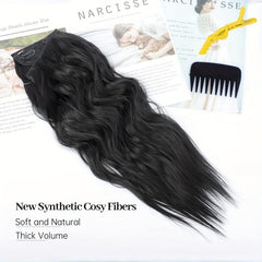 50 8cm Body Wave Hair Extensions w/ Adjustable Invisible Wire