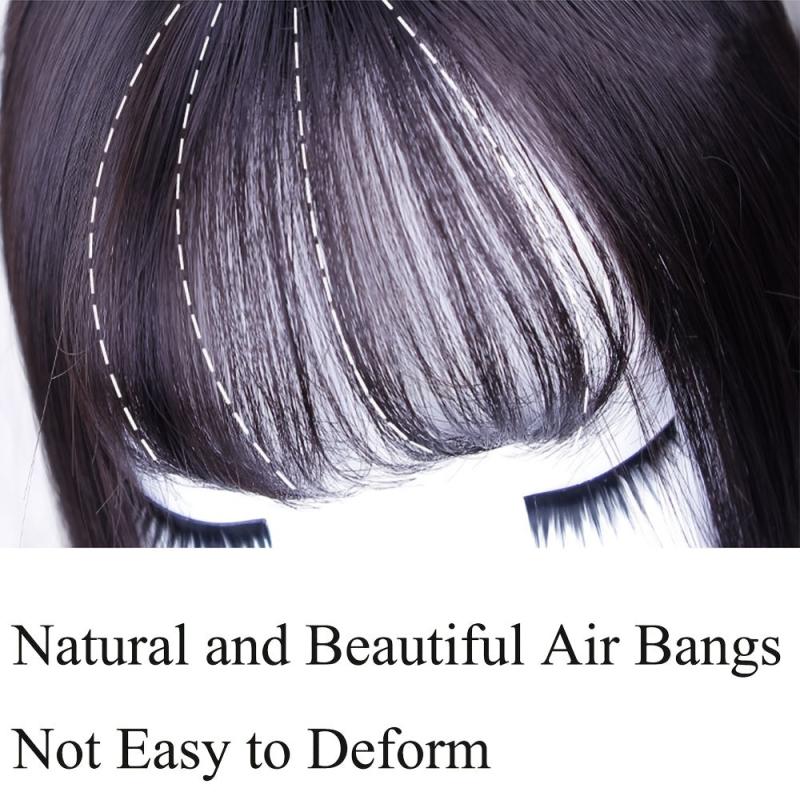 Natural-Looking Synthetic Hair Toppers With Bangs Clip-In Hair Pieces for Women