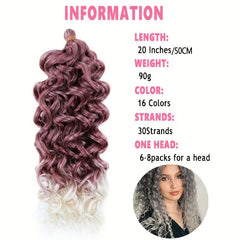 Hawaii Afro Curls Ocean Wave Synthetic Braiding Hair Extensions