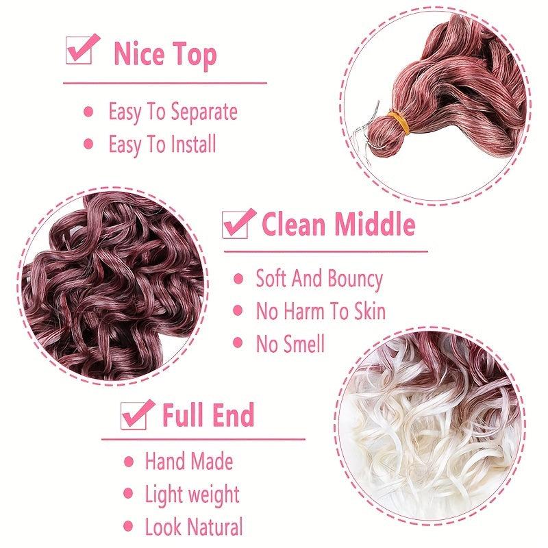 Hawaii Afro Curls Ocean Wave Synthetic Braiding Hair Extensions