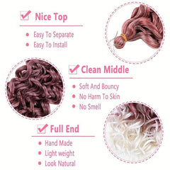 Hawaii Afro Curls Ocean Wave Synthetic Braiding Hair Extensions