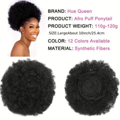 Short Afro Puff Drawstring Ponytail Extension