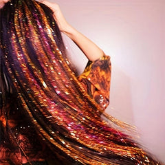 Hair Tinsel Kit With Tool Tinsel Hair Extensions 12 Colors Fairy Hair Tinsel