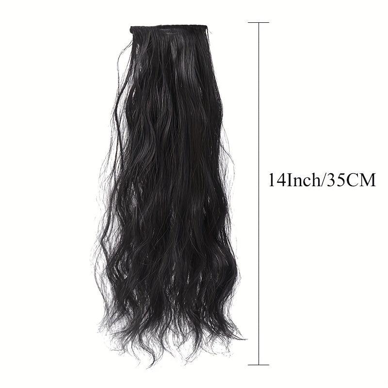 Long Curly Hair Pieces Clip In Extensions Natural Look